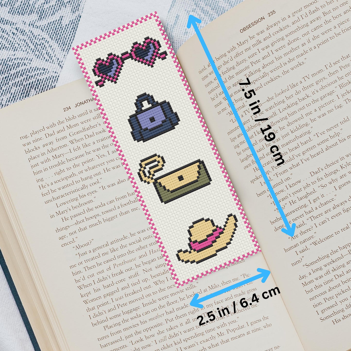 Kit de marque-pages Glam Girl – Cadeau de couture DIY pour débutants