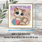 Cute Kitten Cross Stitch Kit – Full Coverage DIY Pet Craft Kit