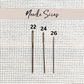 Stainless Steel Cross Stitch Needles - Size 22, 24, 26 | Blunt Tip Needles